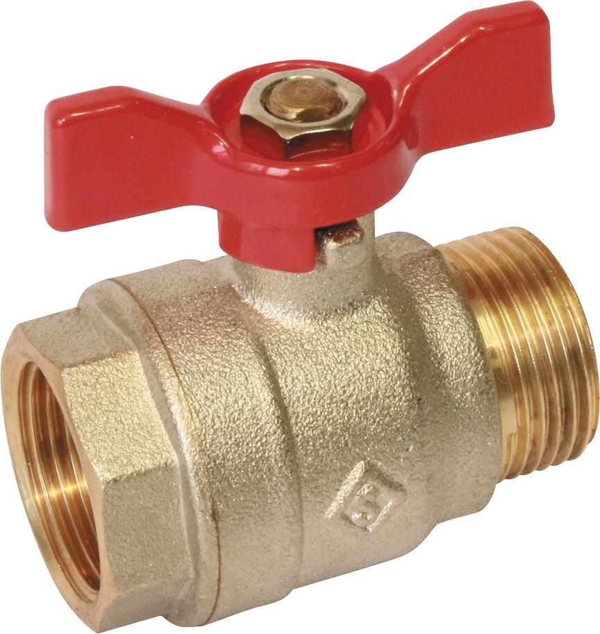 Vanne à Sphère En Laiton - Mâle / Femelle - 1 Pouce - Altech