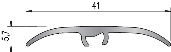 Barre de seuil aluminium à visser L.93 x l.4,10 cm  - 7