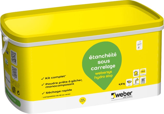 Kit étanchéité hydro stop 2m² Webersys - WEBER