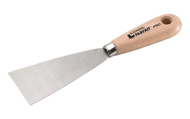 Couteau de peintre acier manche bois 8 cm - L'OUTIL PARFAIT