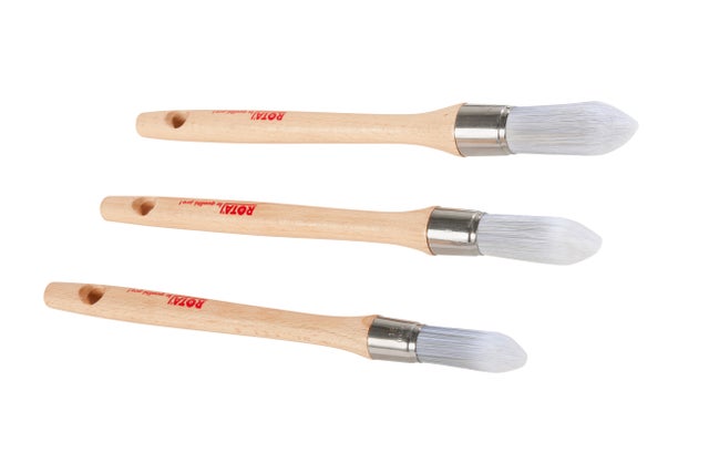 Lot de 3 brosses à rechampir toutes peintures 18/21/25 mm - ROTA
