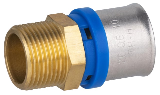 Raccord mâle M.20x27(3/4'') multicouche à sertir Diam.26 mm