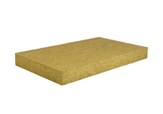 Isolante in lana di roccia L 0.6 x L 1 m, Sp 80 mm densità 115 kg/m³, 4 pezzi