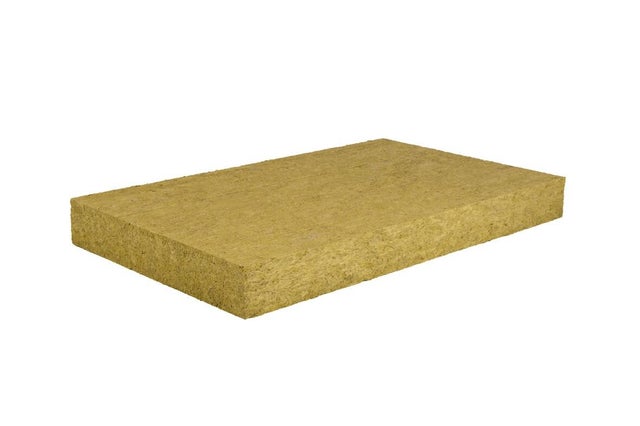Isolante in lana di roccia L 0.6 x L 1 m, Sp 100 mm densità 100 kg/m³, 3 pezzi