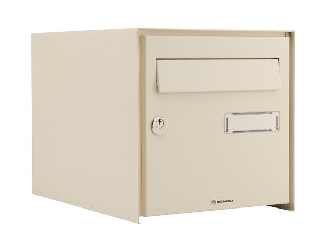 Boîte aux lettres normalisée 2 portes beige - DECAYEUX Boxpro