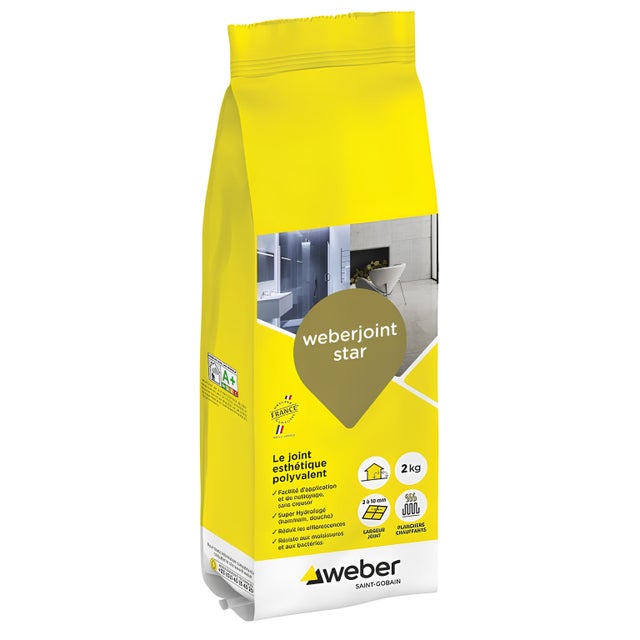 Weberjoint Star Beige Pierre E03 - Sac de 2kg