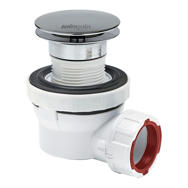 Ensemble bonde et siphon lavabo Nano 6.7 écoulement libre sortie Diam.32 mm - WIRQUIN PRO