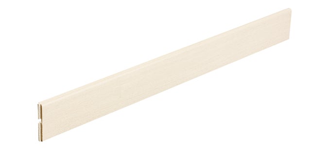 5 plinthes MDF blanc H.7 x Ep.0,8 cm Long.2,2m Decor Blanc