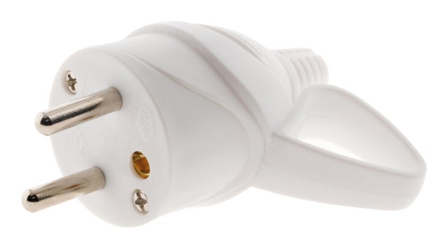 Fiche mâle 2P+T 10/16A Eclips an.blanc 