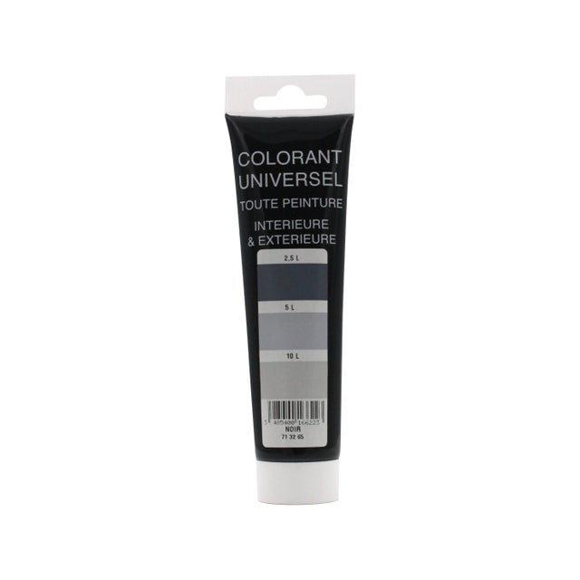 Colorant universel pour peinture aqueuse ou solvantée noir 100 ml - RICHARD COLORANT
