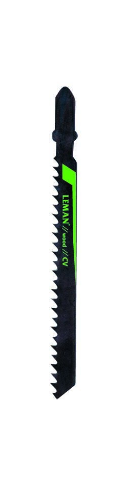 3 lames pour scie sauteuse bois / PVC  75 mm pas 3 mm - LEMAN