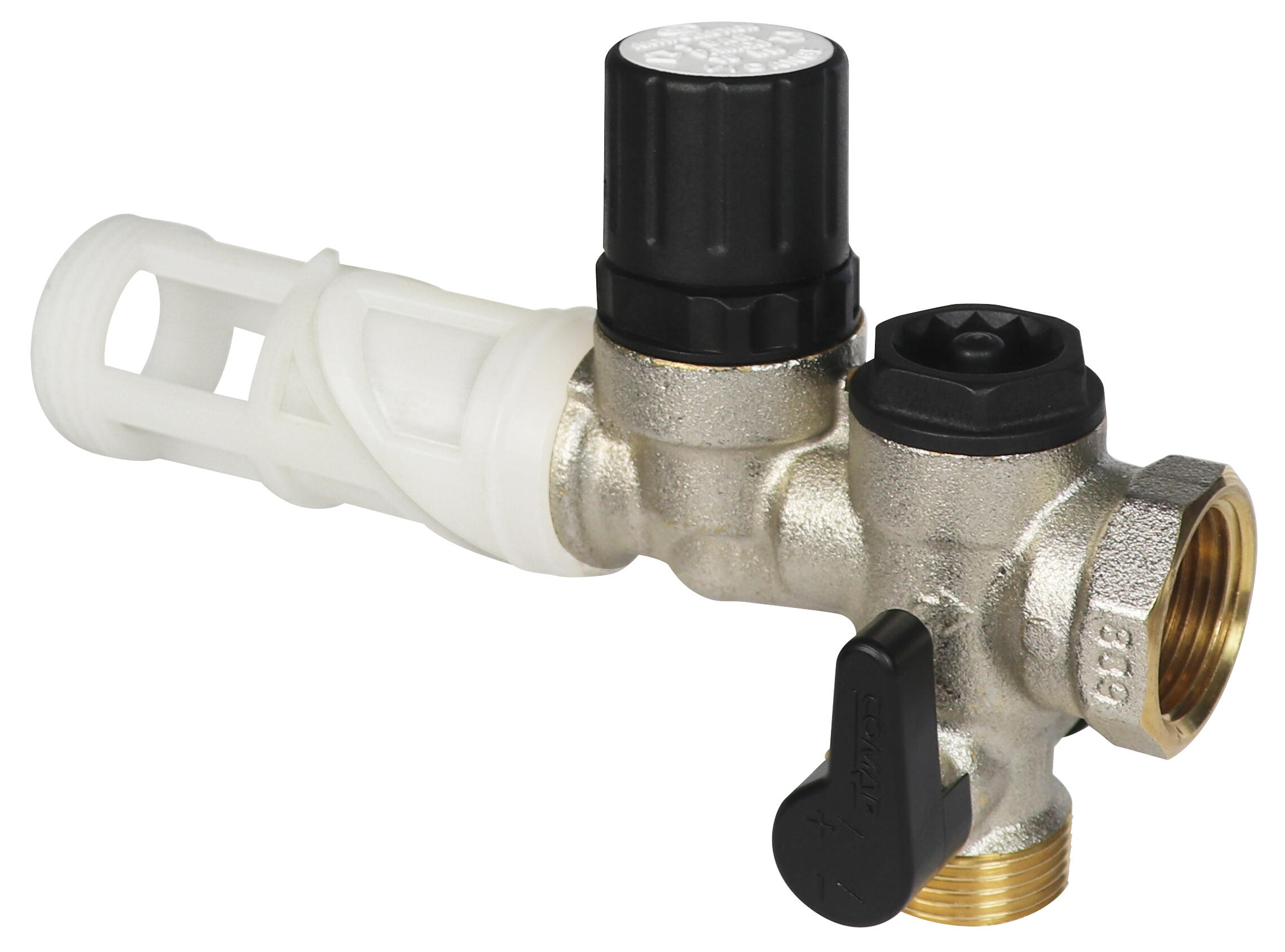 Groupe de sécurité inox avec garde air tournante 15 x 21 (1/2