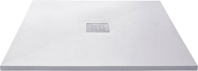 Receveur de douche extra-plat L.80 x l.80 cm Ep.2,5 cm résine blanc Senstures