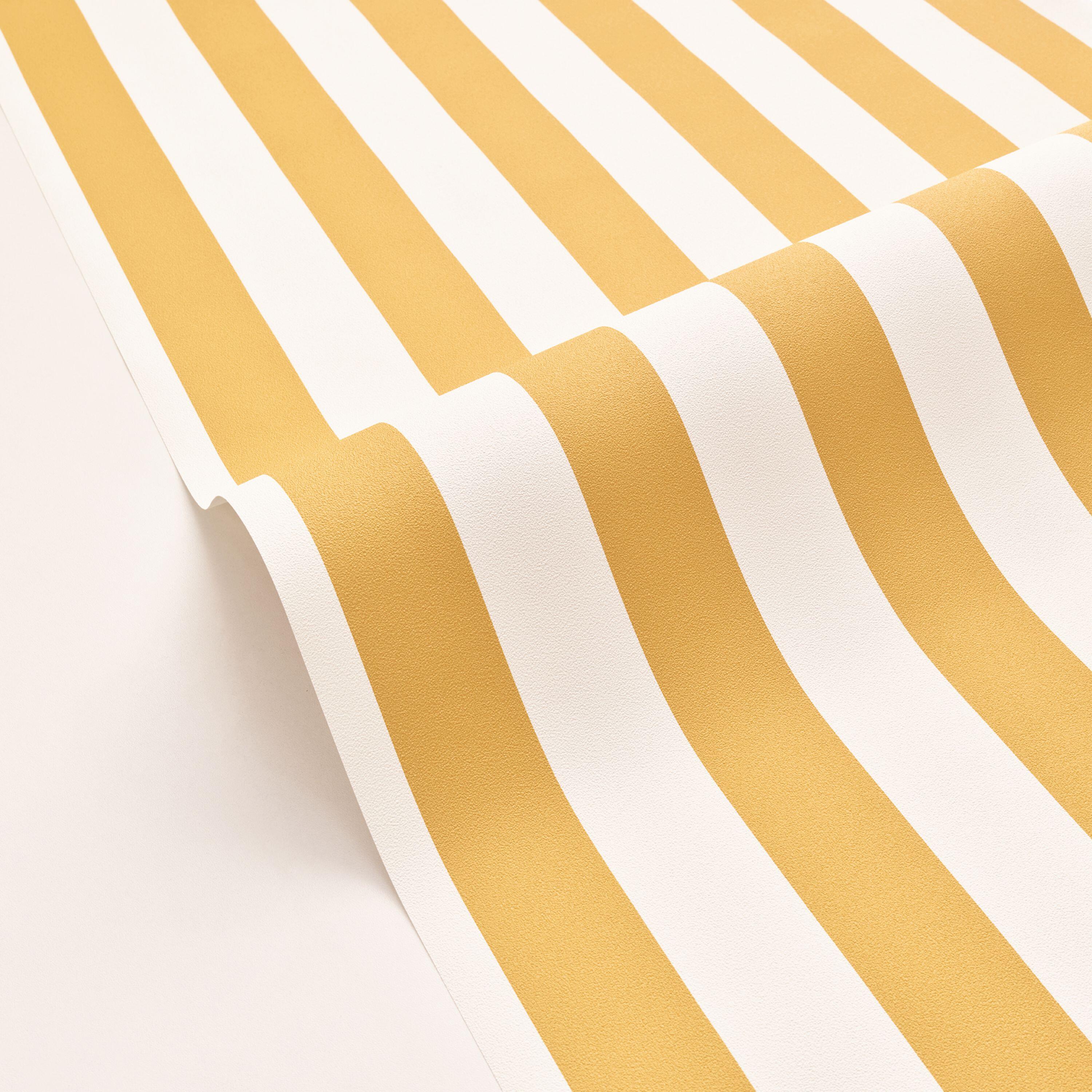 Papier peint intissé Basics little lines jaune - 3