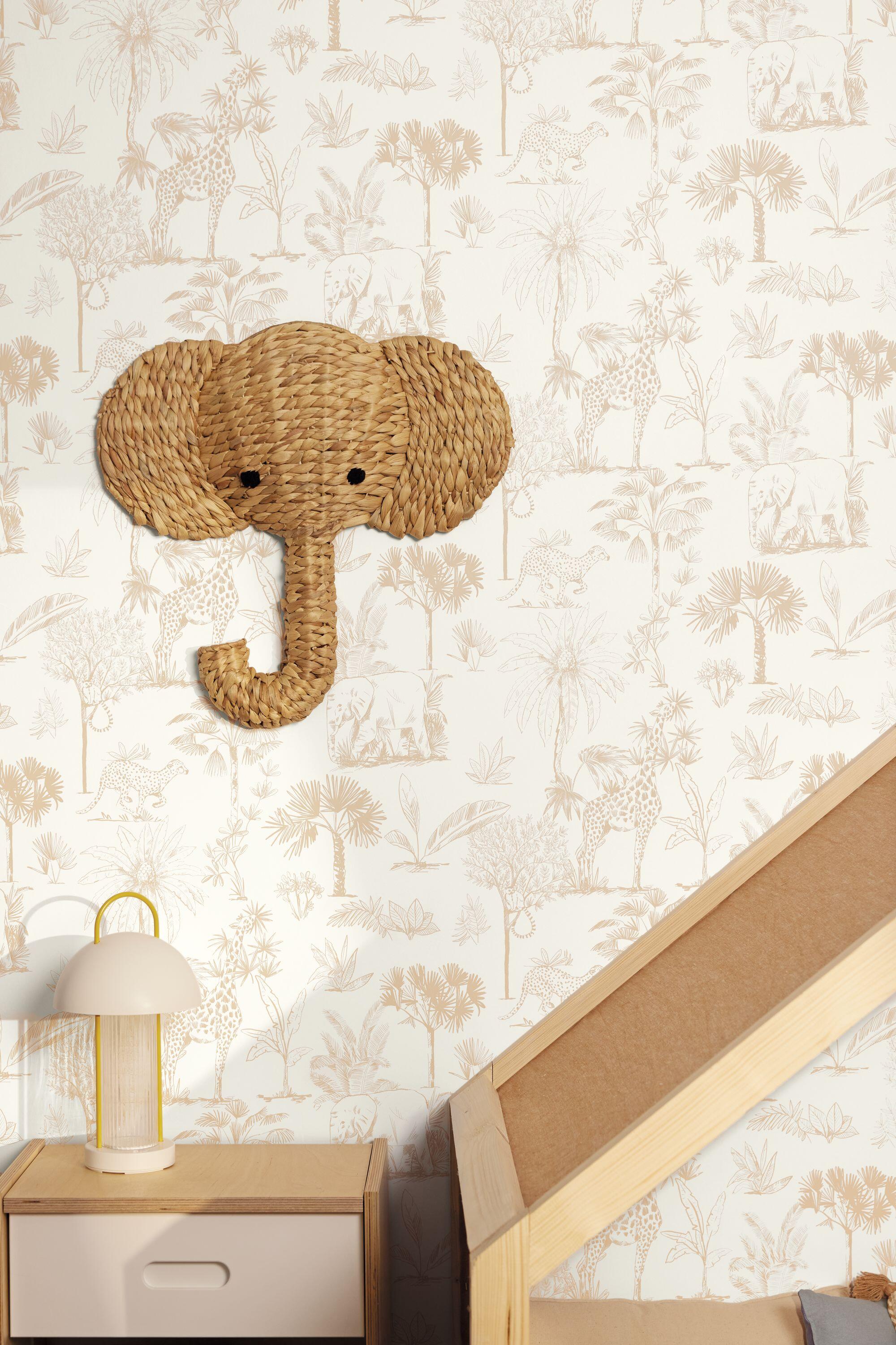 Papier peint intissé Petits monde balade beige - 3