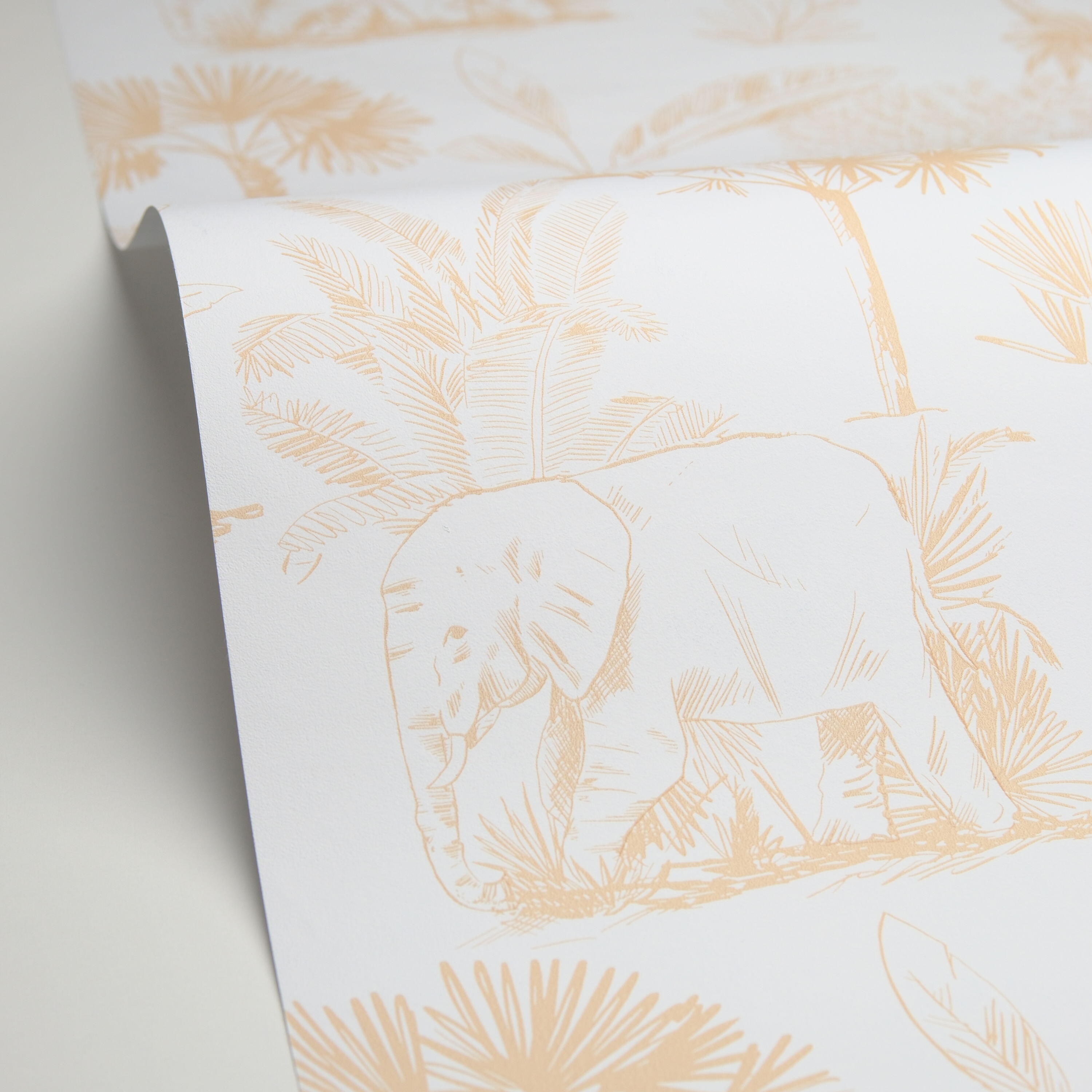 Papier peint intissé Petits monde balade beige - 5
