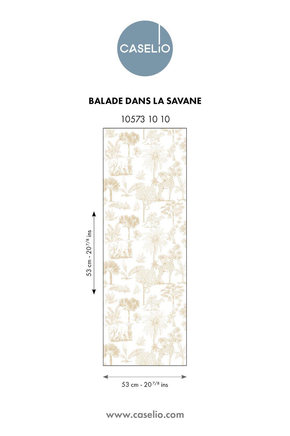 Papier peint intissé Petits monde balade beige - 4