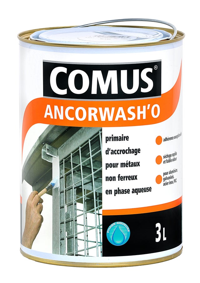 Sous-couche d'accrochage pour métaux non ferreux blanc 3 L Ancorwash'O - COMUS