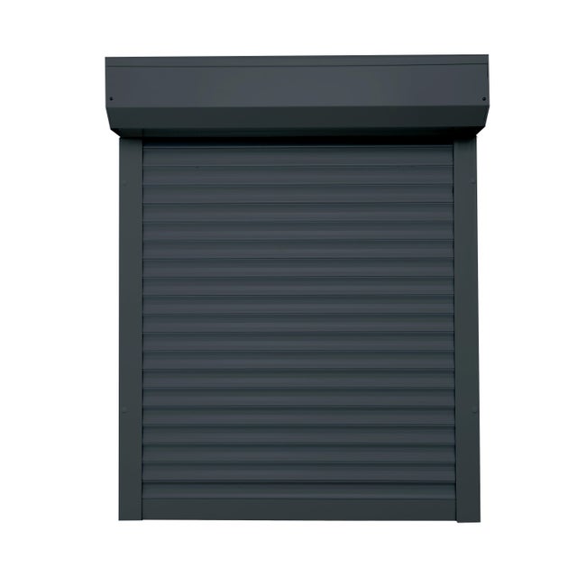 VOLET ROULANT FILAIRE EN ALUMINIUM GRIS ANTHRACITE H155XL150CM