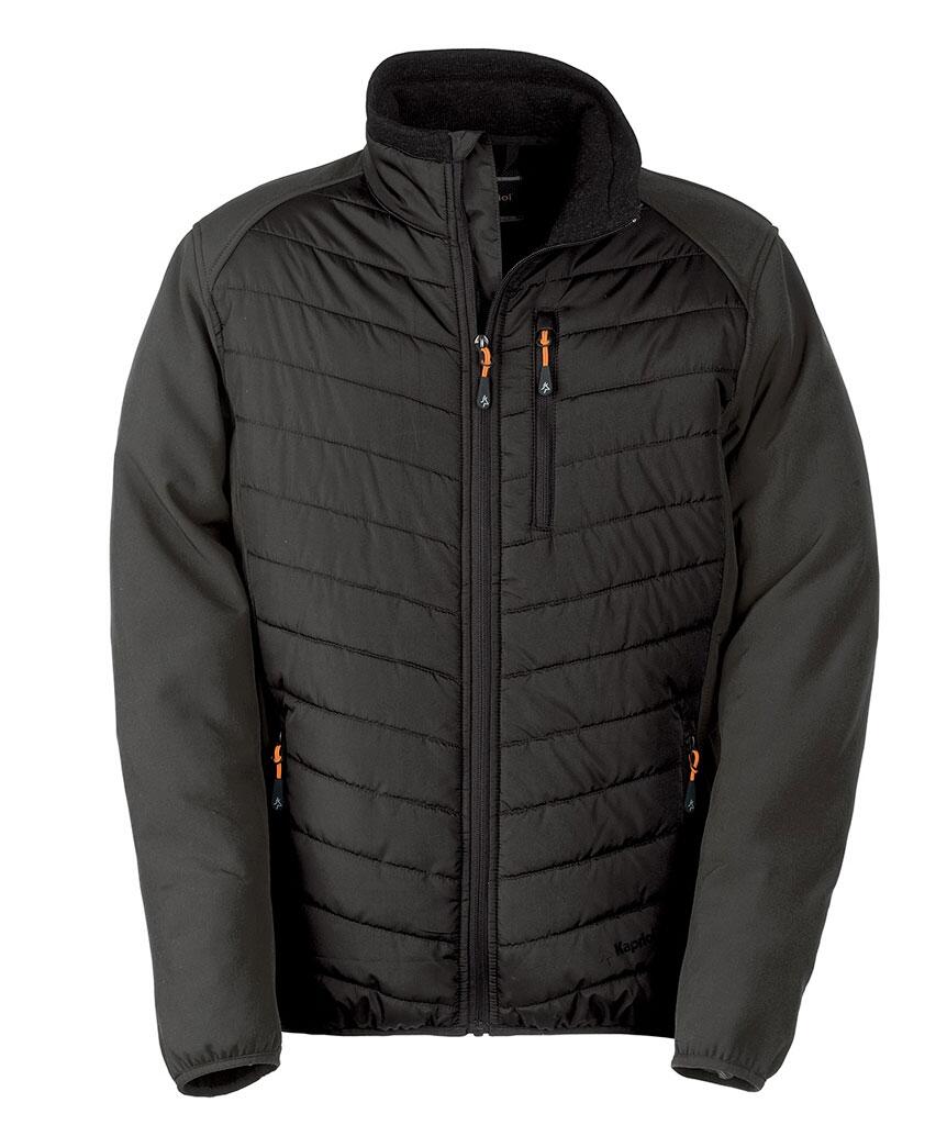 Polaire WOLF Noir KAPRIOL - Veste Mi-Zippée Confortable Pour Travail Et Loisirs
