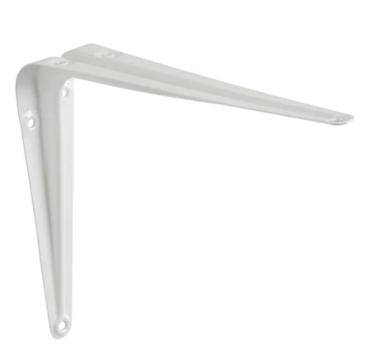 ESCUADRA PALOMILLA CON NERVIO BLANCA 150 X 200  MM