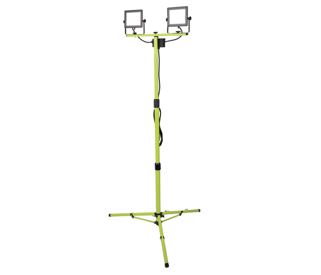 Projecteur de chantier sur trépied 2x50W - LUCECO