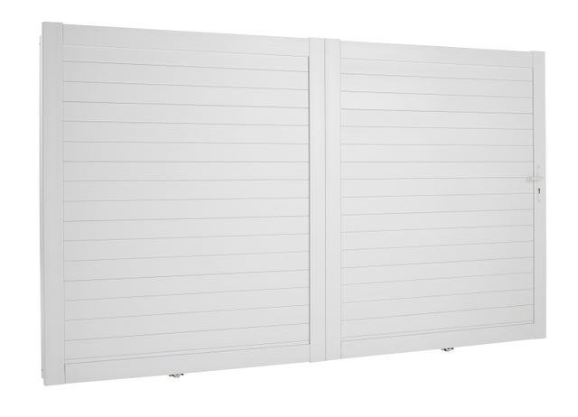 Portail PVC coulissant Emna H.1,8 x H.3,7 m