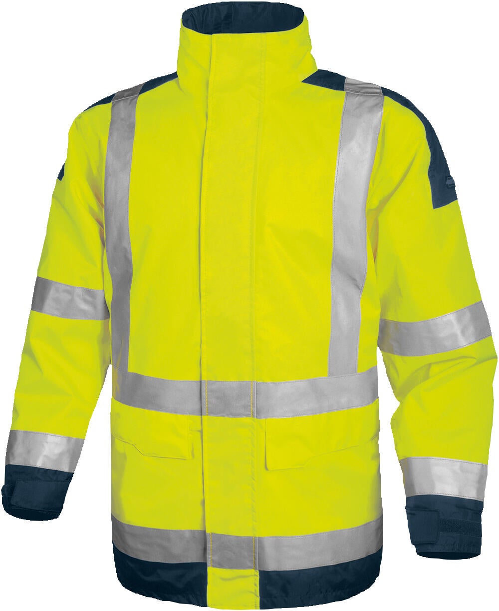 Parka de travail haute visibilité chaude jaune DELTA PLUS