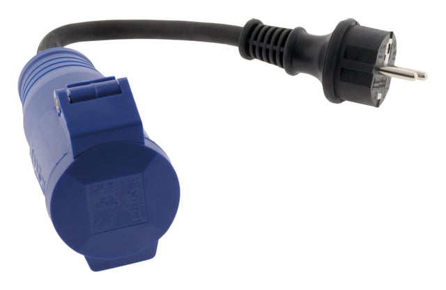 Adaptateur caravane femelle CEE17 en mâle 16A