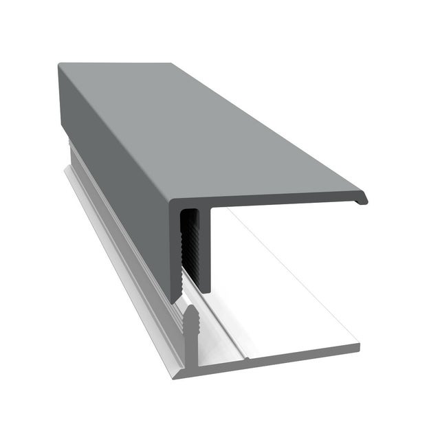 Bordure U clips gris Long.3 m Fortex - FREEFOAM
