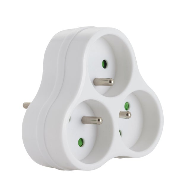 Multiprise triplite Lot de 2 