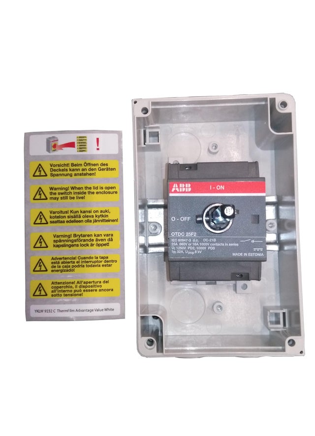 Interrupteur sectionneur DC 16A-25A - ABB