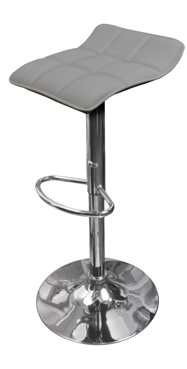 Lot de 2 tabourets gris