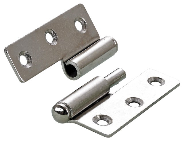 Paumelle de meuble droite l.50 x .40 mm 2 pièces - HETTICH