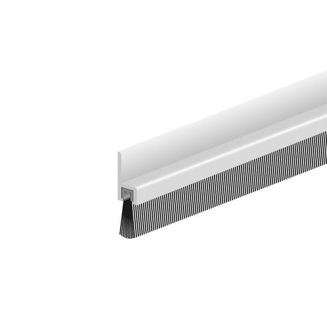 Bas de porte brosse alu IBS 50 Long.1 m
