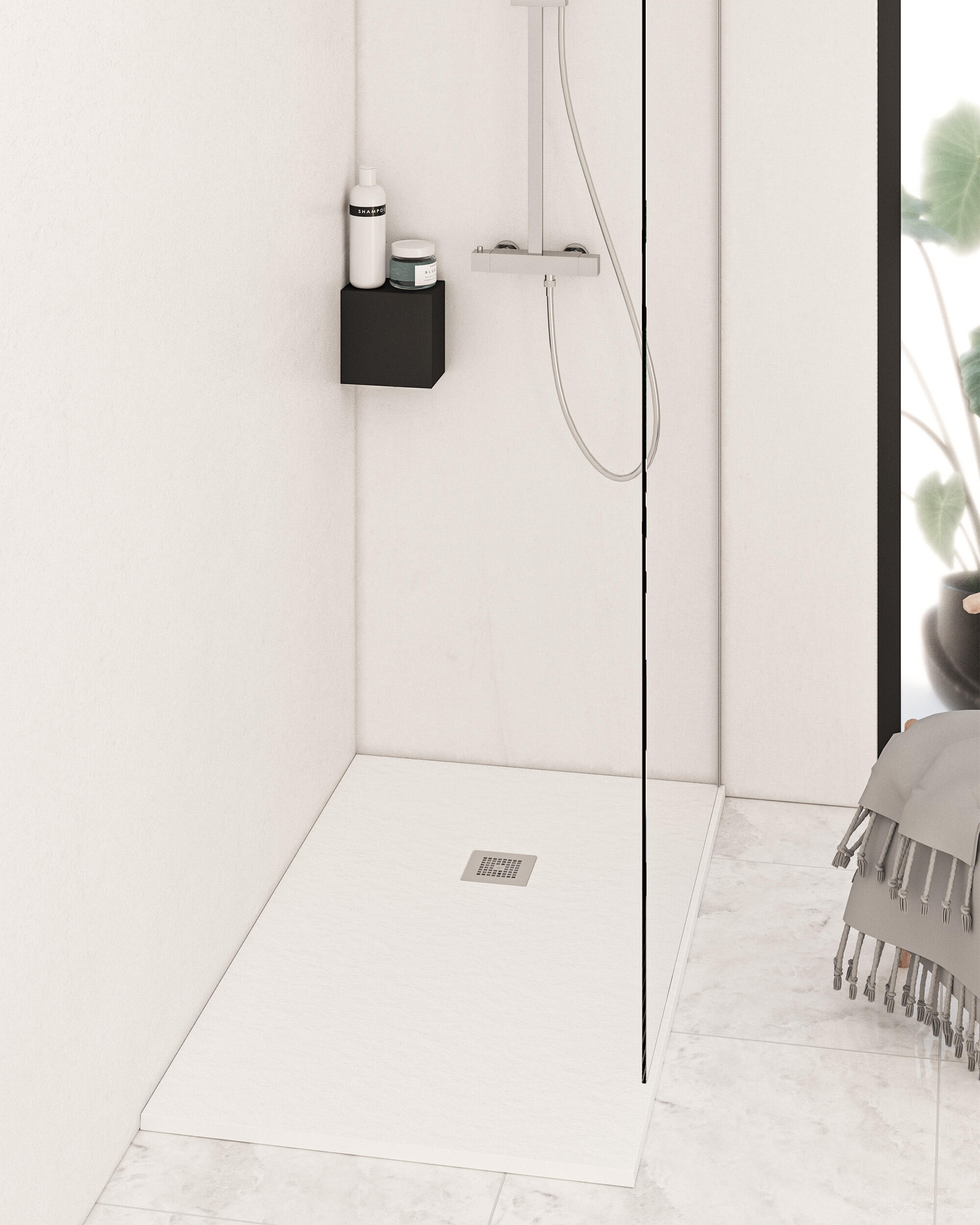 Plato de ducha greenpact 190x80 cm blanco