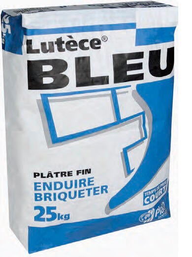 Plâtre en poudre 25 kg - Lutece bleu PLACO
