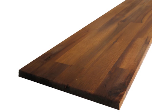 Tablette acacia huilé teck abouté joints droits 18 x 500 mm Long.2 m - SOTRINBOIS