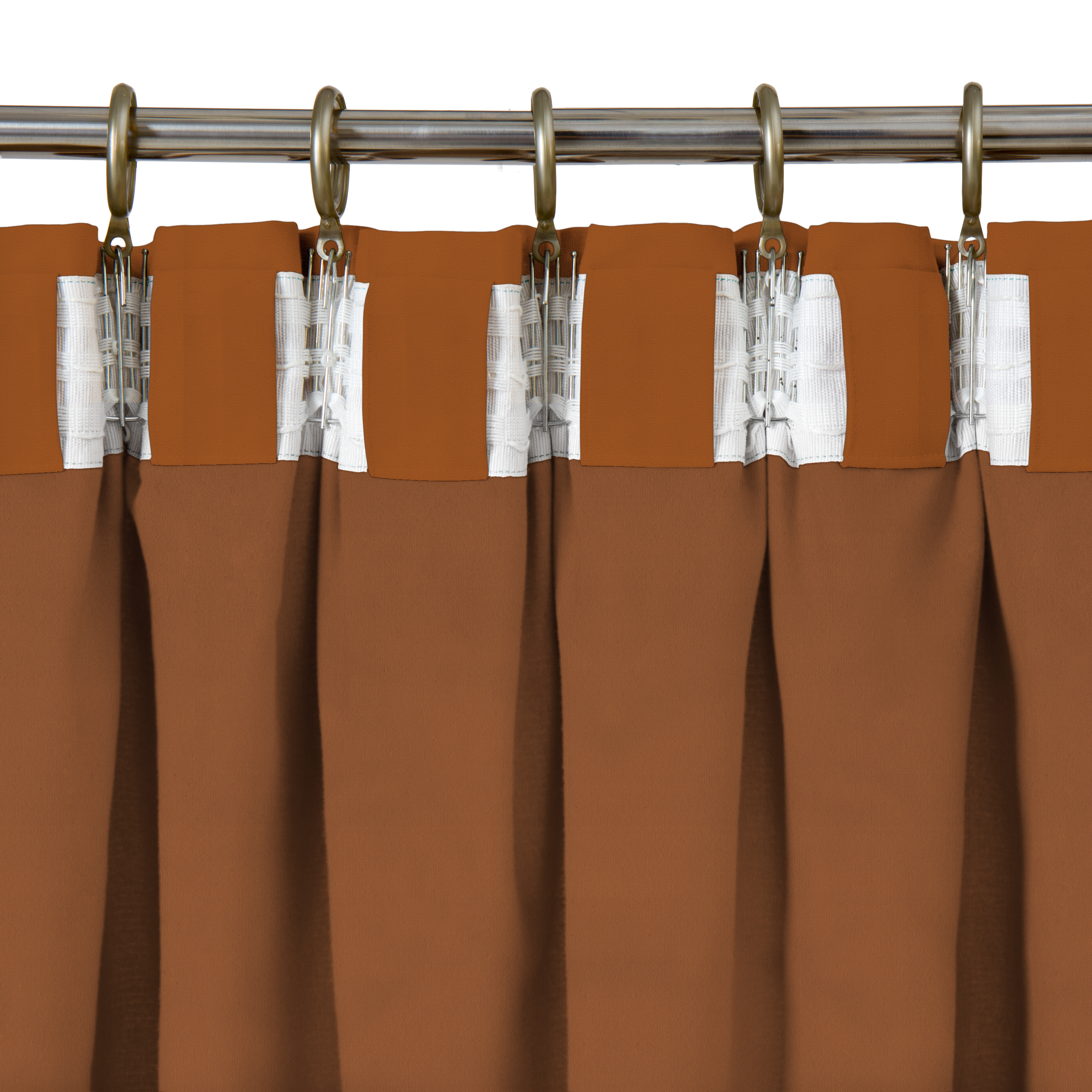 Cortinado fita e/ou presilha blackout Annalise 200x280cm laranja Inspire - 6