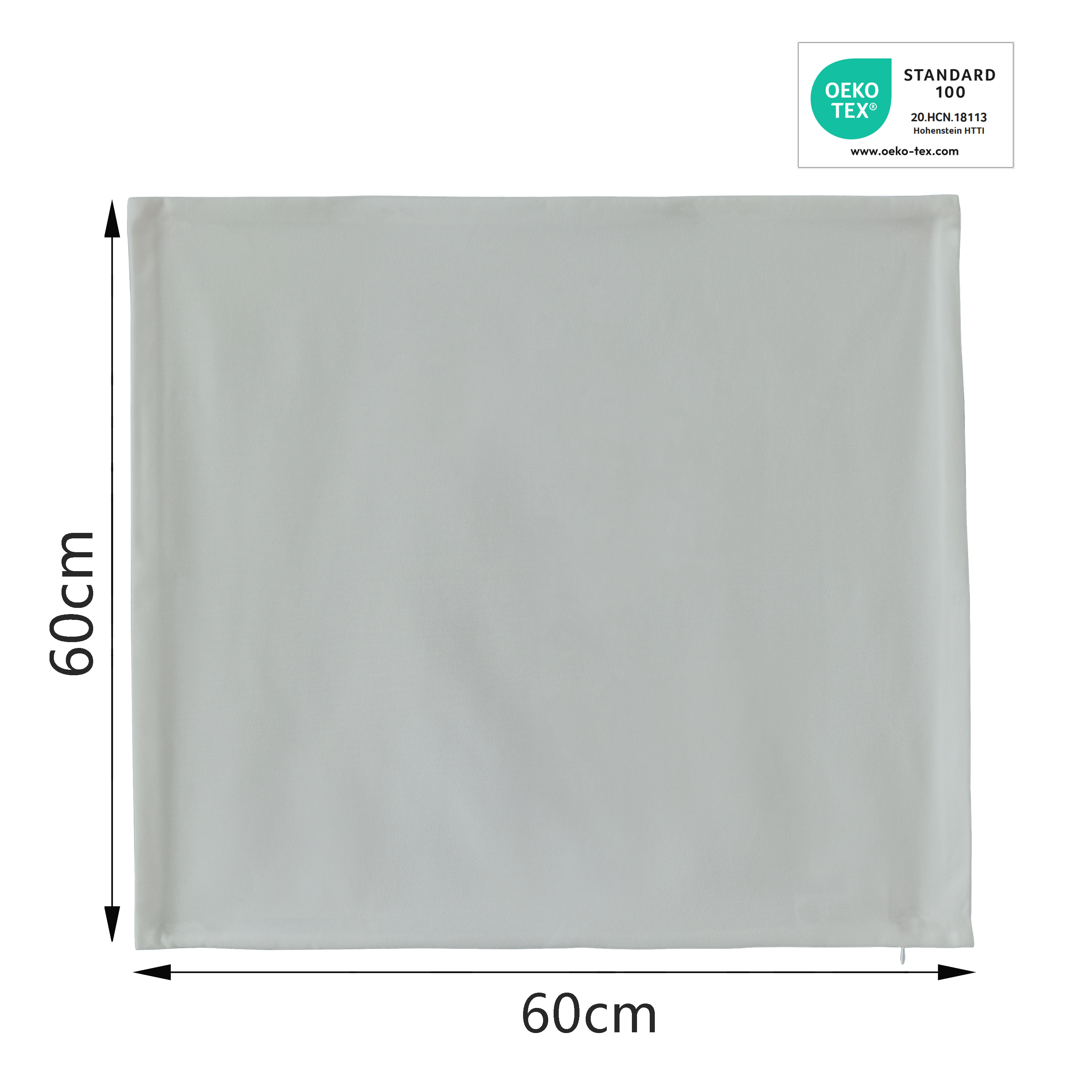 Fronha almofada Pharell 60x60cm cinza Inspire - 2