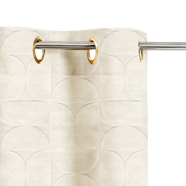 Rideau occultant, Candar, beige H.280 x l.140 cm INSPIRE