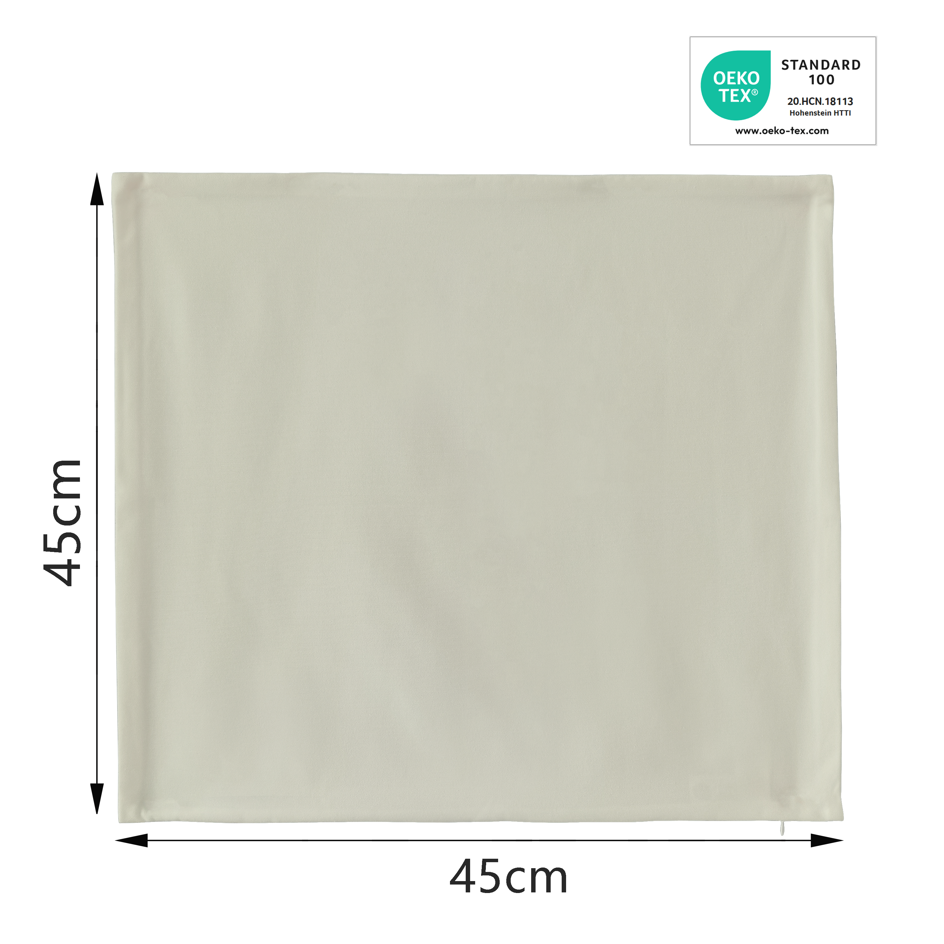 Housse de coussin, Pharell beige L.45 x l.45 cm INSPIRE - 2