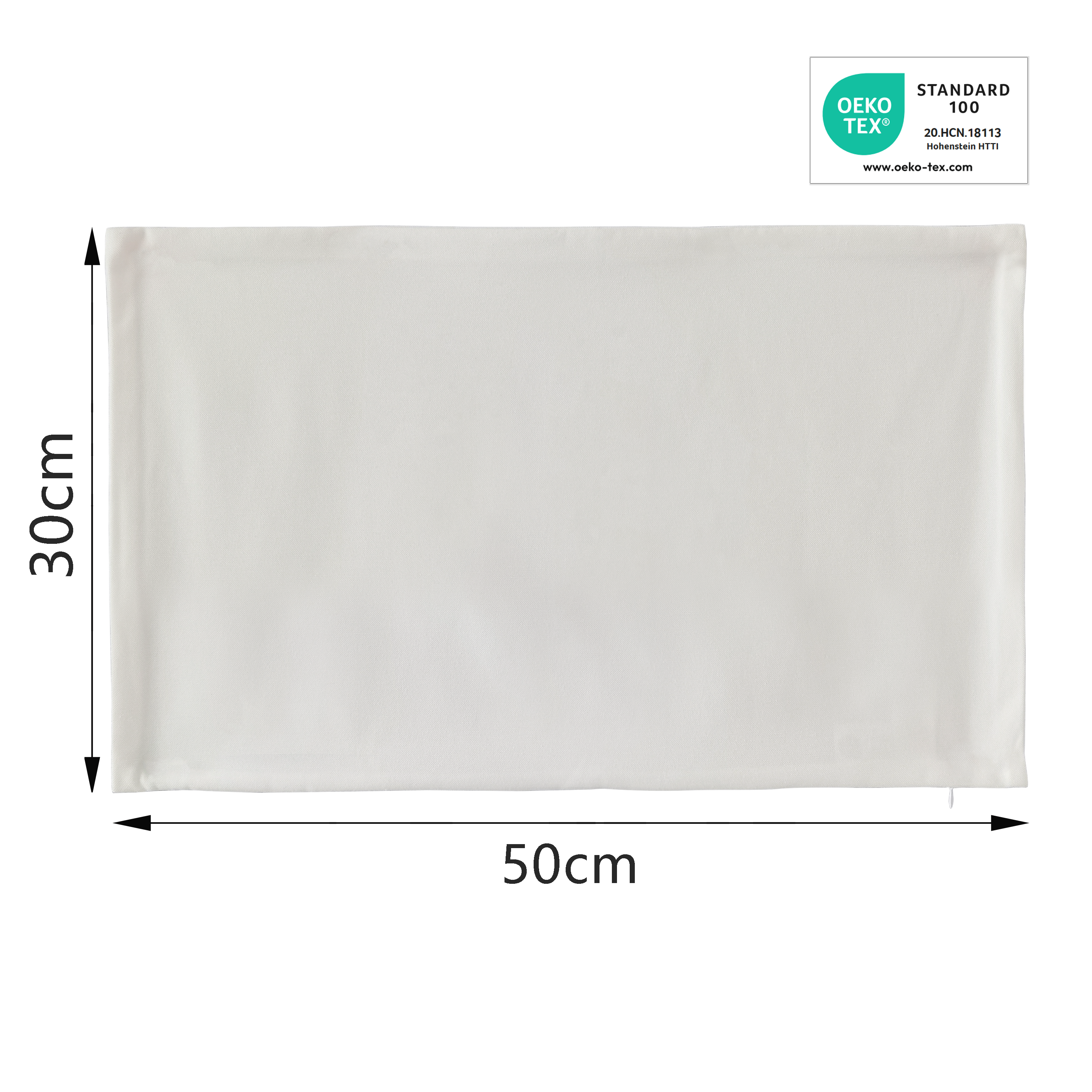 Fronha almofada Pharell 30x50cm branca Inspire - 6