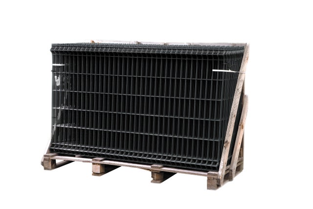 Panneau grillage gris H.123 x l.250 cm Diam.5x4 mm