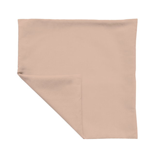Funda de cojín cuadrada Pharell algodón poliéster liso rosa bistro doble cara overlock y cosido con cremallera INSPIRE 45 x 45 cm