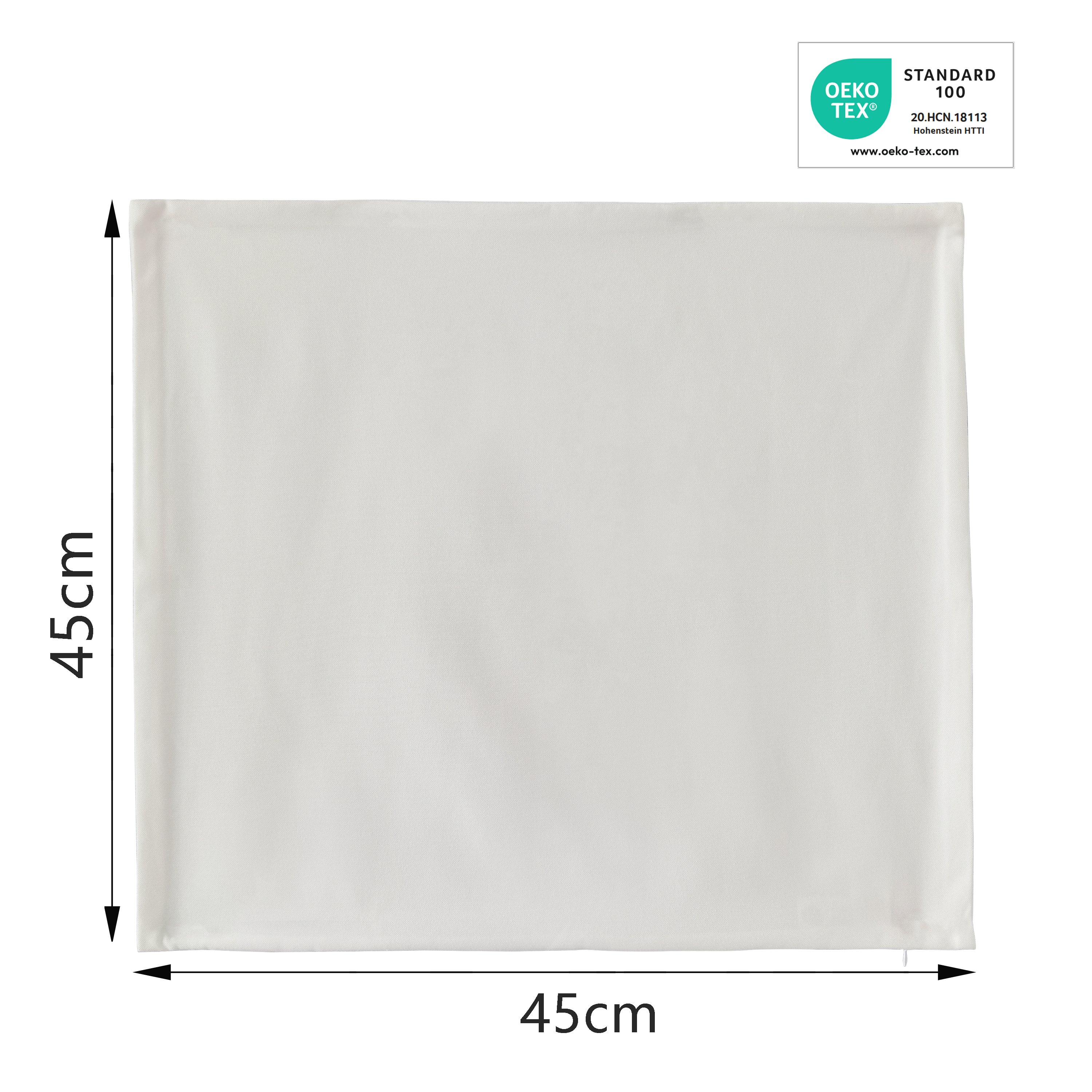 Housse de coussin, Pharell blanc L.45 x l.45 cm INSPIRE - 2