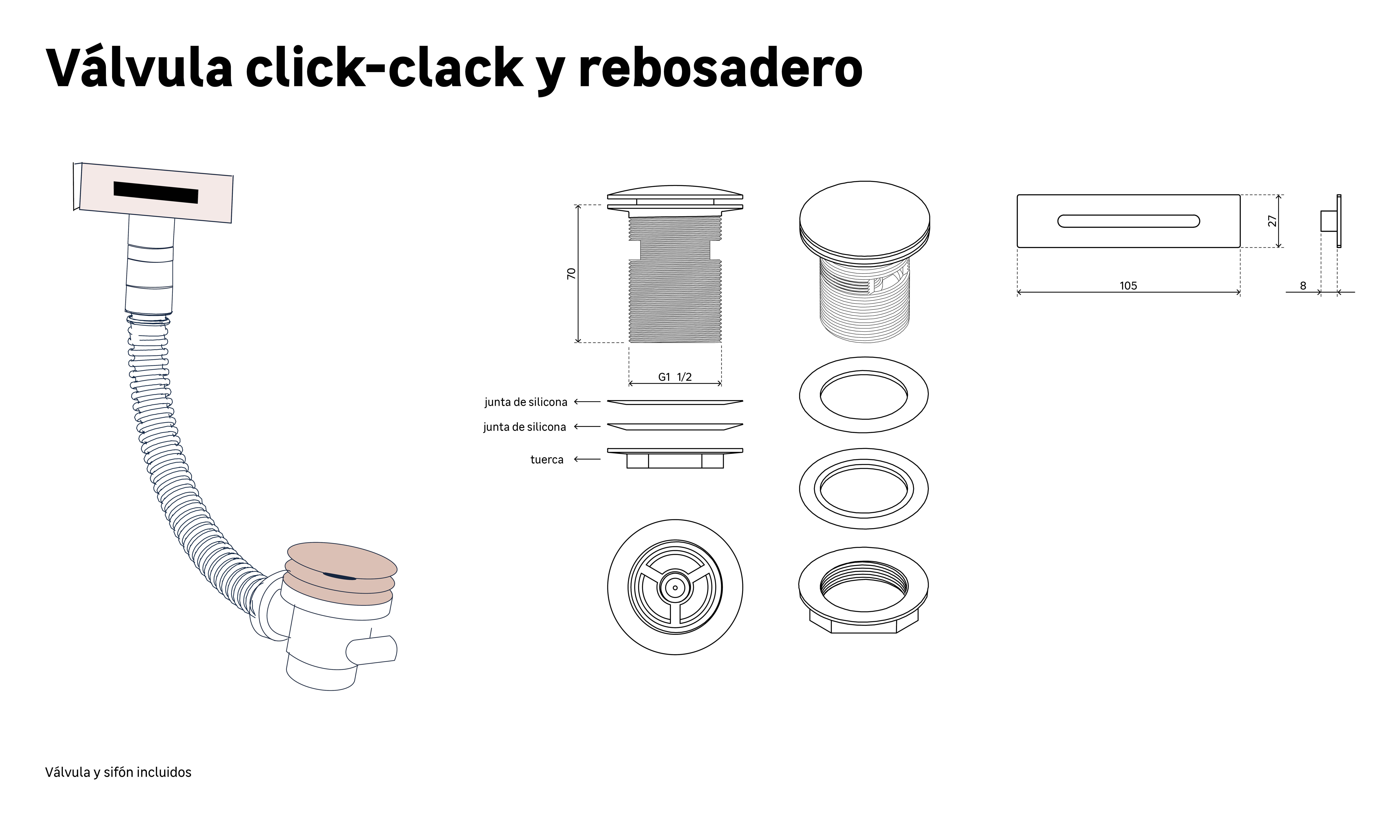 Bañera isla OBATH Cup blanco br 170x80 cm - 12