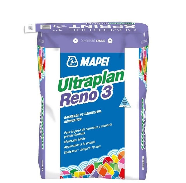 Ragréage P3 intérieur 25 kg - Ultraplan Reno 3 MAPEI