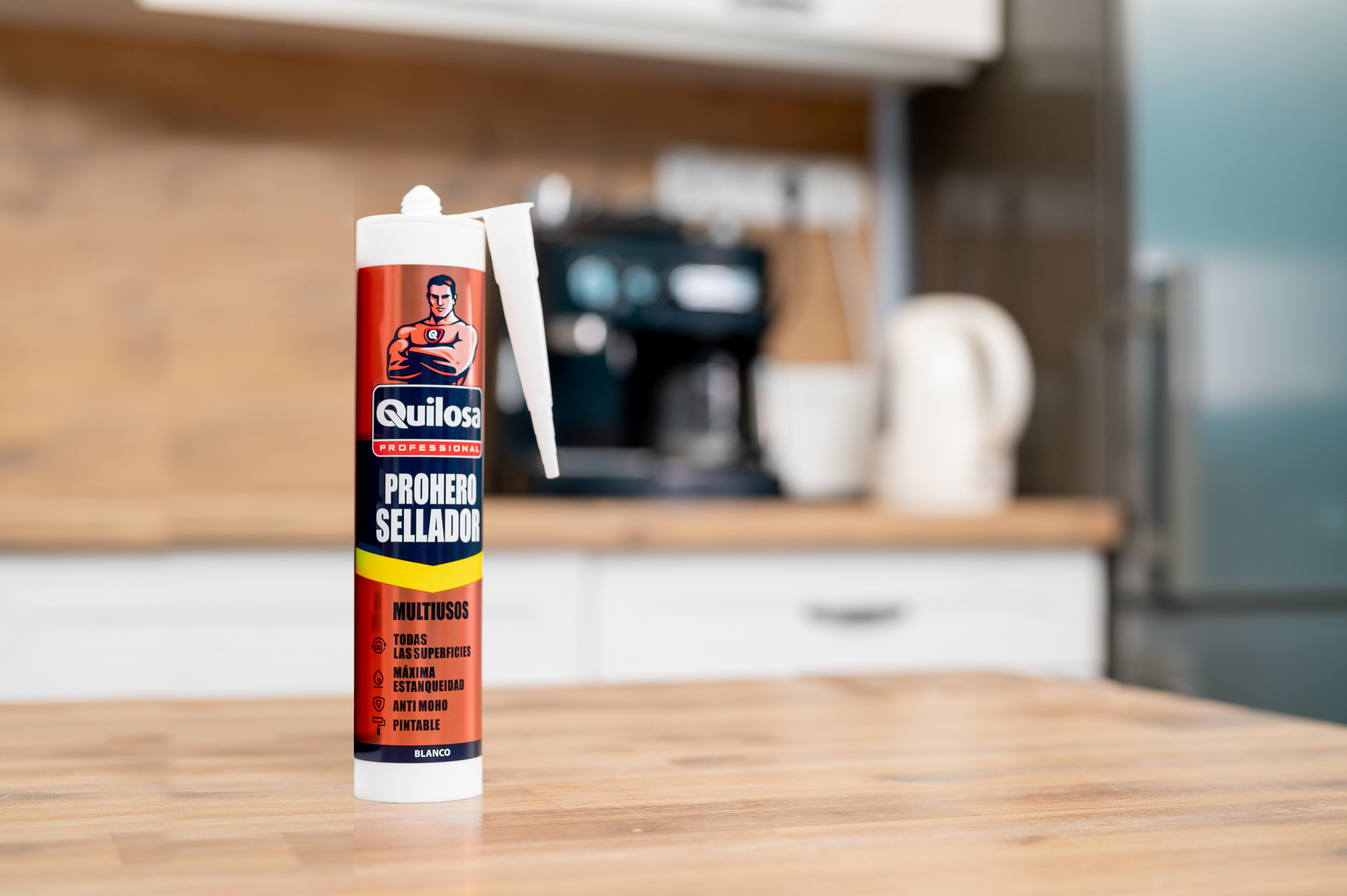 Masilla, silicona o sellador QUILOSA 300 ml marrón - 3