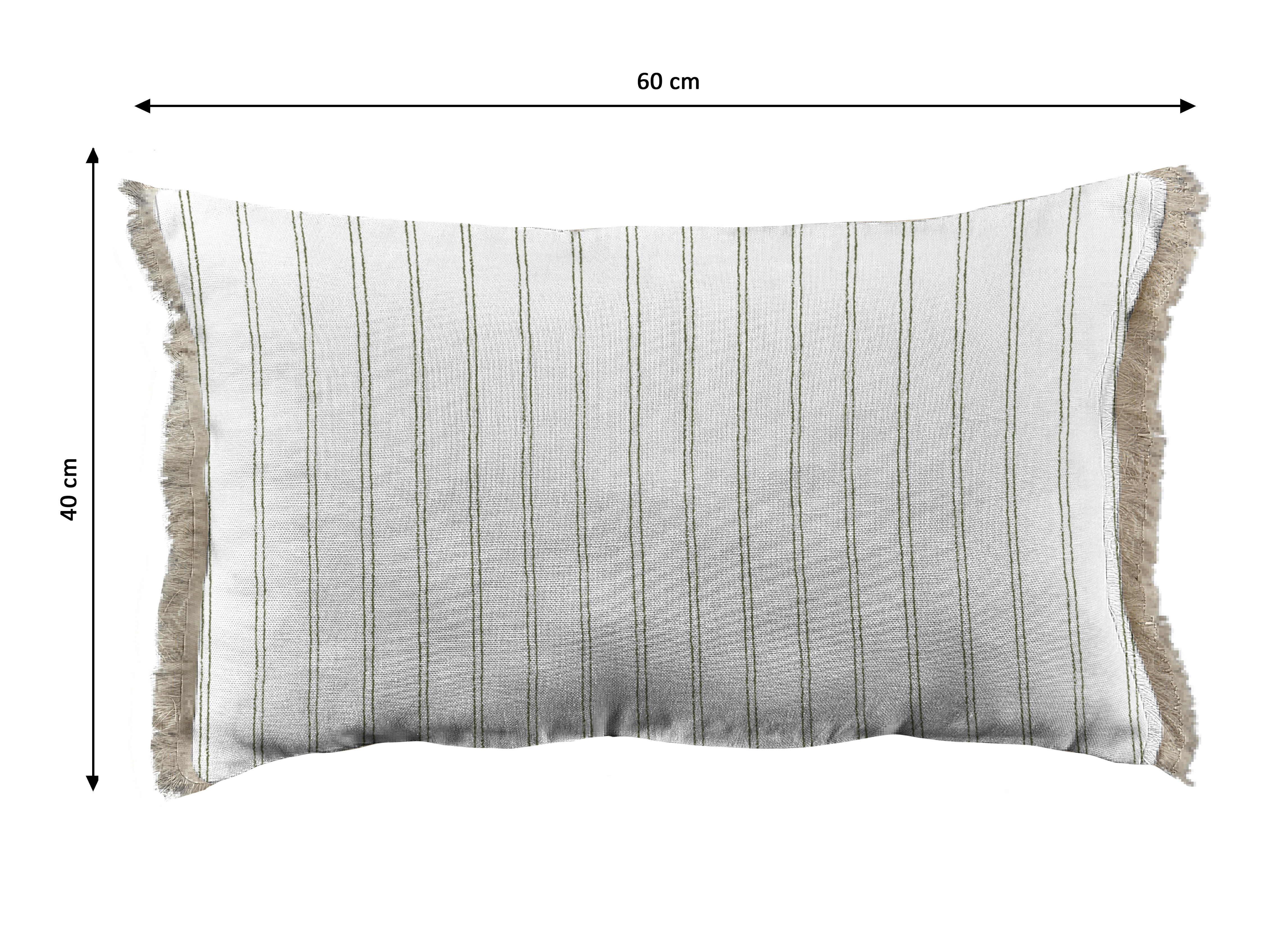 Almofada decorativa Torino 40x60cm verde e branco - 10